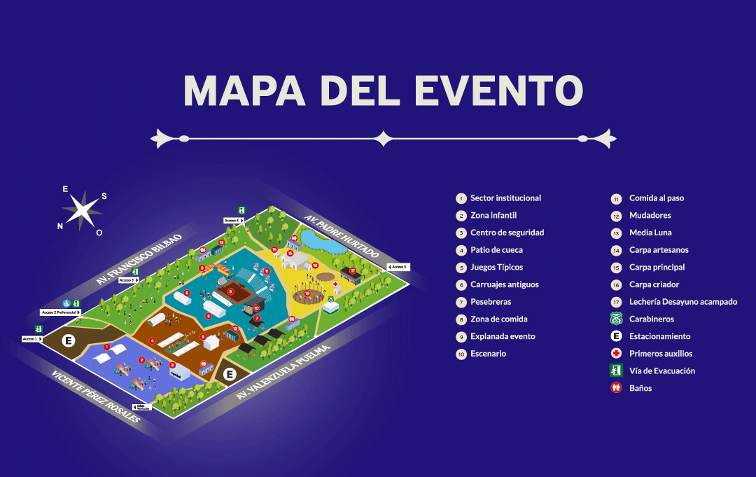 Mapa Semana de la Chilenidad 2026